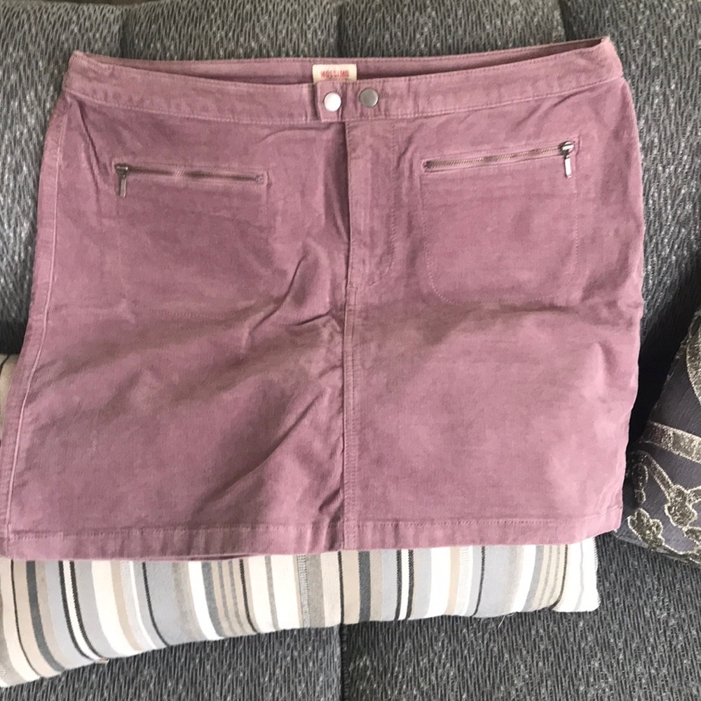 Mauve corduroy skirt